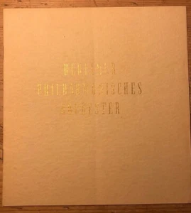 Berlin Philharmonic / Arthur Grumiaux / Bohm 1955 Concert Programme - Picture 1 of 3