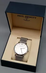 Paul Hewitt Armbanduhr Herren Quarz silberfarben mit Uhrenbox- ungetestet - Bild 1 von 6