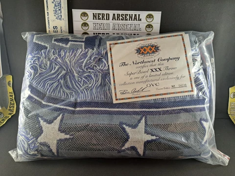 the northwest company Dallas cowboys super bowl XXX throw limited edition qvc Cover