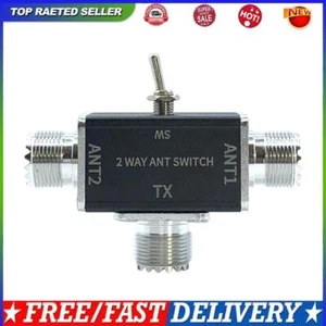2 Way CB/HAM Antenna Coax Switches 100W 0-50MHz w/ OFF/Ground Protection(SO239) - Zdjęcie 1 z 11