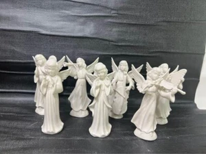 Vintage Dresden Germany Heavenly Angelic Choir, Porcelain Figurines, Set of 7 - Picture 1 of 24