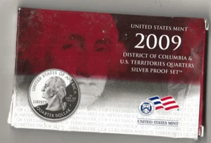 2009 S 6-piece District of Columbia & US Territories Quarters Proof Set - Picture 1 of 3