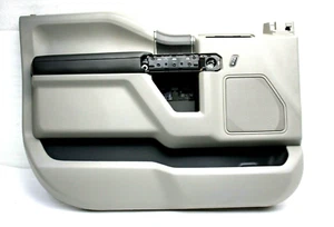 2015-2018-2019-2020 FORD F150 F250 FRONT DRIVER LEFT DOOR PANEL TRIM GRY OEM S4 - Foto 1 di 11