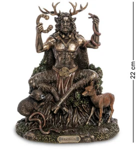 Figurine Veronese Cernunnos - Forest God Resin Statue Sculpture 9" MAD IN ITALY - Picture 1 of 6