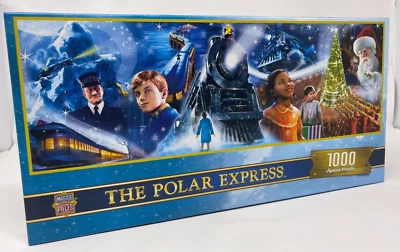 Rompecabezas de Navidad MasterPieces 1000 piezas - Polar Express panorámico  Foto 1 de 2