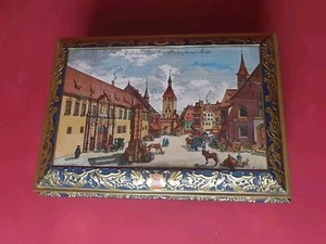Blechdose Lebkuchendose Festtagstruhe der Firma E. Otto Schmidt, leer, 1995 - Bild 1 von 7