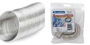 Memory Wire, Silver Stainless Steel 3/4 Inch RING 1 OZ (195 Loops) - Picture 1 of 6