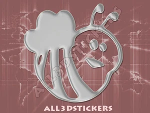 3D Sticker Decal Resin Domed Bee Adhesive Decal  Silver - Picture 1 of 1