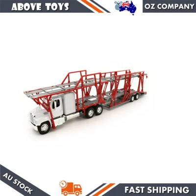1:32 Scale Freightliner Classic XL With Double Decker Car Carrier Model Toy - Image 1 of 4