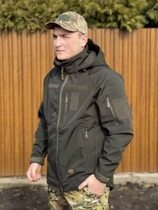 Tactical waterproof jacket 4.5.0 Soft shell olive size, S-3XL - Picture 1 of 12