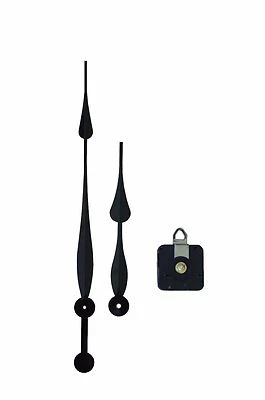 grande horloge mécanisme pendule grandes aiguilles poire 20/38cm extra-longues - Photo 1/4