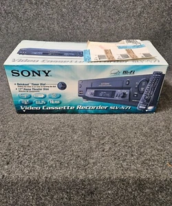 NEW OPEN BOX Sony SLV-N71 VCR Plus 4 Head HiFi Stereo VHS Player Recorder - Picture 1 of 3