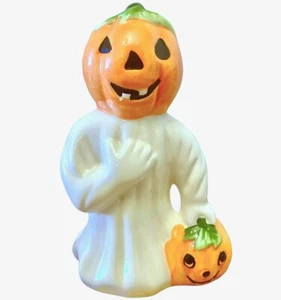Jack-O-Lantern Pumpkin Ghost Halloween Figure - Picture 1 of 6