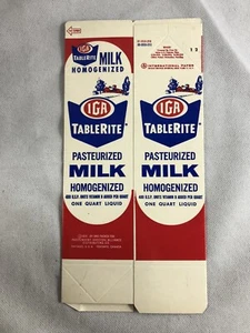 1959 IGA TableRite Milchkarton, Jerseyland Dairy Chelsea Vermont, Neu aus altem Lagerbestand - Bild 1 von 6
