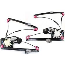 Power Window Regulator Set For 1995-2001 BMW 740iL Front with Motor 2Pcs