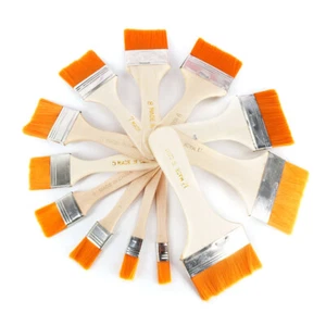 12 Pcs Professional Paint Brushes Cleaner Brush Artist Acrylic Brush - Picture 1 of 11