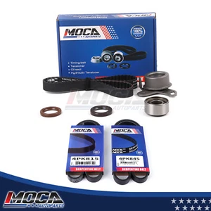 Timing Belt Kit Serpentine Belt Set for 01-11 Hyundai Accent Kia Rio 1.6L L4DOHC - Picture 1 of 7