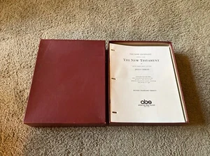 New Testament Bible RSV Revised Standard Version Loose Leaf 1946 Wide Margin - Picture 1 of 7