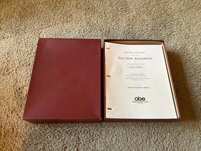 New Testament Bible RSV Revised Standard Version Loose Leaf 1946 Wide Margin - Image 1 of 4