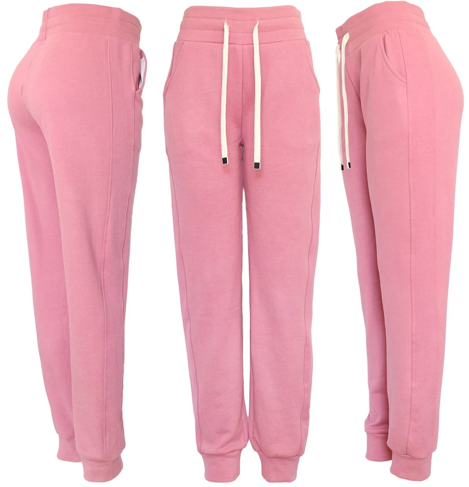 Pantalones deportivos gruesos de invierno forrados de lana de algodón cepillado para mujer Foto 1 de 1