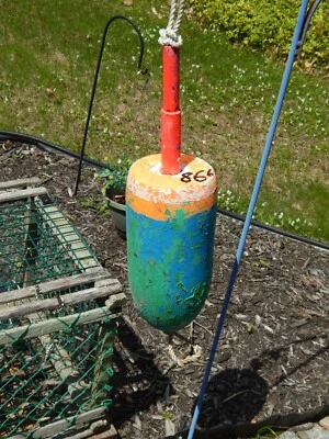 БЕСПЛАТНАЯ ДОСТАВКА 107 БОЛЬШОЙ Мэн омар БУЙ морской свадебный горшок bouy поплавок берег плащ - Изображение 1 из 4