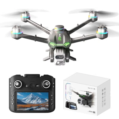 5.6" RC Screen Control GPS Intelligence Obstacle Avoidance EIS HD Camera Drone - Image 1 of 4