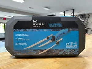 Cuchillo de filete de pesca eléctrico Realtree con 3 hojas, 12 voltios - Imagen 1 de 2