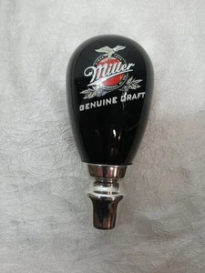 MILLER  Genuine Draft Beer Tap 5" Black And Chrome - Picture 1 of 22