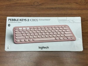 New Logitech Pink pebble keys 2 Wireless Keyboard K380S - Picture 1 of 4