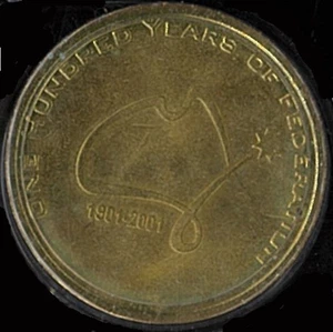 2001 Australian Federation Centenary Near Mint RAM Medal - What We Make It issue - Picture 1 of 3