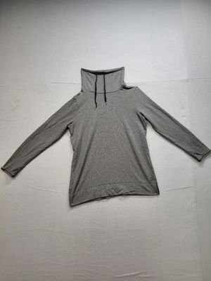 Sudadera para mujer Cuddl Duds mediana gris jaspeado pulóver manga larga relajada Foto 1 de 4