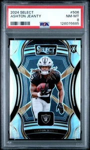 2024 Panini Select Ashton Jeanty #506 XRC PSA 8 - Picture 1 of 2
