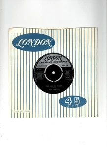 ROY ORBISON - TOO SOON TO KNOW / YOU'LL NEVER BE SIXTEEN AGAIN. UK ORIG 7". VG+ - Picture 1 of 2