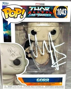 Christian Bale FIRMATO A MANO Marvel Thor Love & Thunder Gorr Funko POP PSA OMAGGIO SH - Foto 1 di 16
