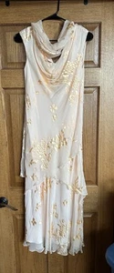 Capri by Mon Cheri Size Size 10 Silk Dress with Scarf - Picture 1 of 10