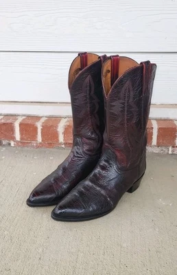 Botas Lucchese exóticas Lucchese pierna de avestruz para hombre 13 D Lucchese 2000 hechas a mano Foto 1 de 4