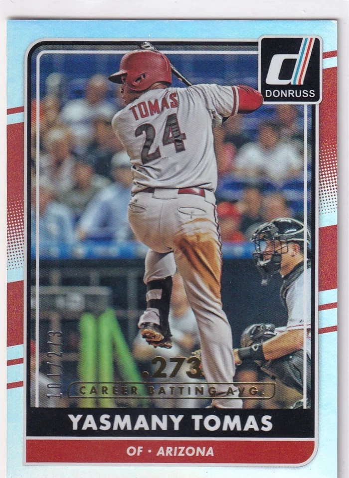 YASMANY TOMAS /273 DONRUSS 职业雕像线钻石背包 #157 2016 16 帕尼尼 — 第 1/1 张图片