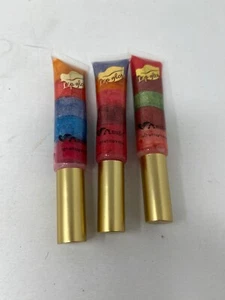 Amuse Multi Color Rainbow Glitter Lip Gloss Shimmer (Lot of 3) .423oz New - Picture 1 of 2