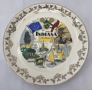 Vintage Indiana Sammelteller Strumpfhalter Notre Dame Weihnachtsmann verändert? - Bild 1 von 12