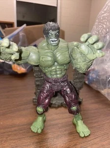 ToyBiz Marvel Legends Series 1 The Incredible Hulk 2002 With Stand - Picture 1 of 9