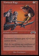 Magic the Gathering MTG Maniacal Rage (87) Exodus   NM