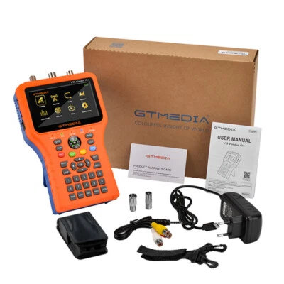 GTMEDIA Megasat Satmessgerät HD Combo DVB-S2 Satelliten DVB-C DVB-T2 Messgerät  - Bild 1 von 4