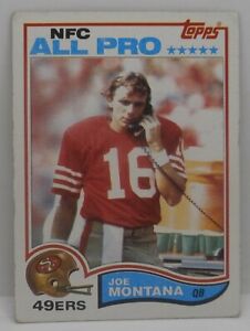 1982 Topps #488 Joe Montana San Francisco 49ers Football Card HALL OF FAME