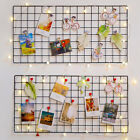 Photos Postcards Frame Display Art Storage Rack Holder Wall Hanging Shelf Clips