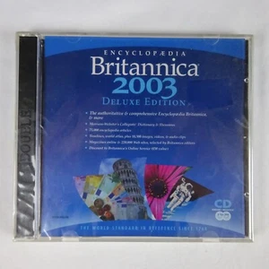 Encyclopedia Britannica 2003 Deluxe Edition 2 disc Computer Software PC/Mac new - Picture 1 of 5