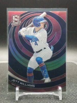 2023 Panini Chronicles Jett Williams Spectra Pink Prizm /17 Mets - Image 1 of 2