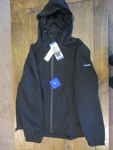 NWT! Calvin Klein Men's Windbreaker, Black-L, Rain Resistant - Picture 1 of 14