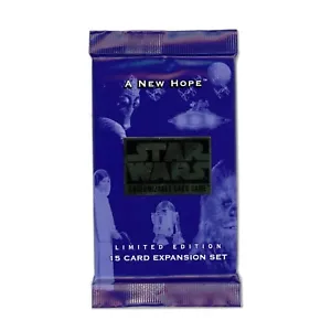 (1) Booster Pack - 1996 Decipher Star Wars New Hope CCG 15 Card Expansion Set - Picture 1 of 2