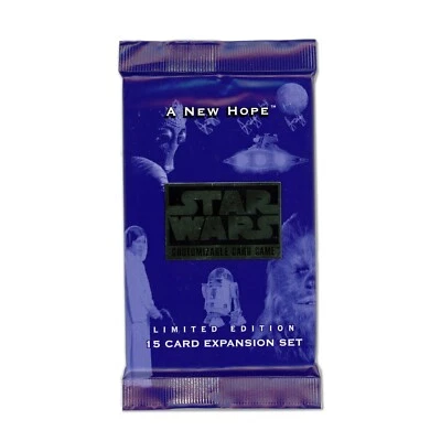 (1) Booster Pack - 1996 Decipher Star Wars New Hope CCG 15 Card Expansion Set - Image 1 of 2