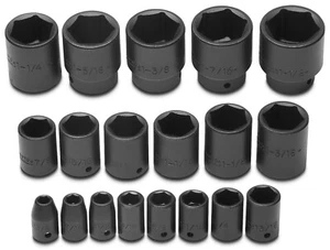 Proto J74106 - 19 Pc 1/2" Dr Impact Socket Set 3/8" - 1-1/2" 6 PT USA - Picture 1 of 3